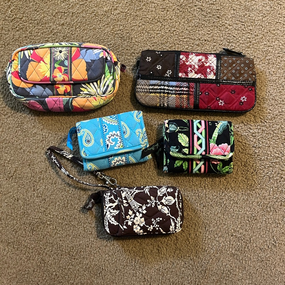 EUC asst quilted Vera Bradley accessories